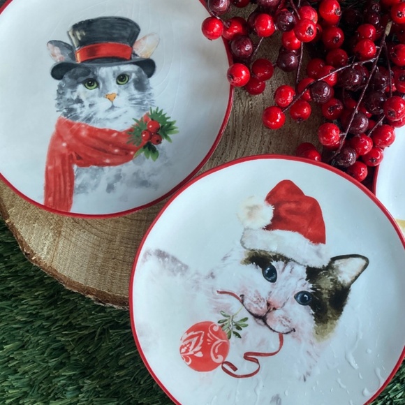 NWT luncheon festive plates - Picture 2 of 2